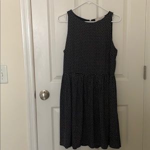 Loft black & white polka dot dress!